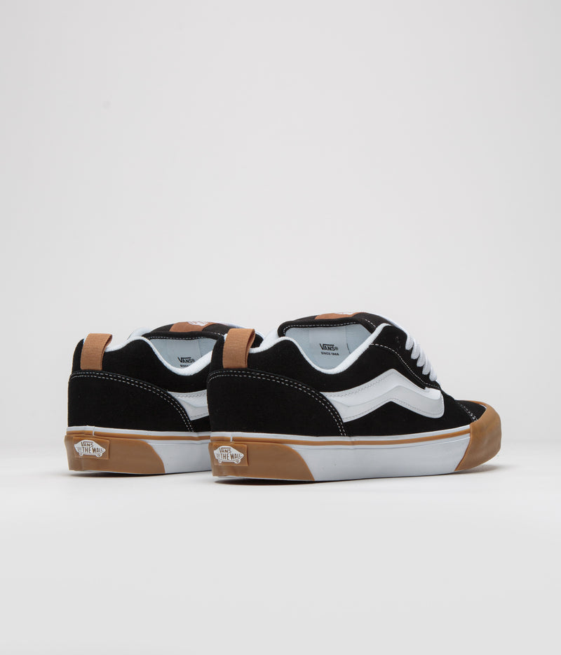 Vans Knu Skool Shoes in Gum Bumper Black