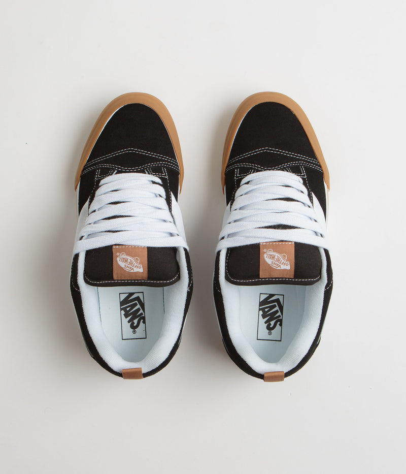 Vans Knu Skool Shoes in Gum Bumper Black