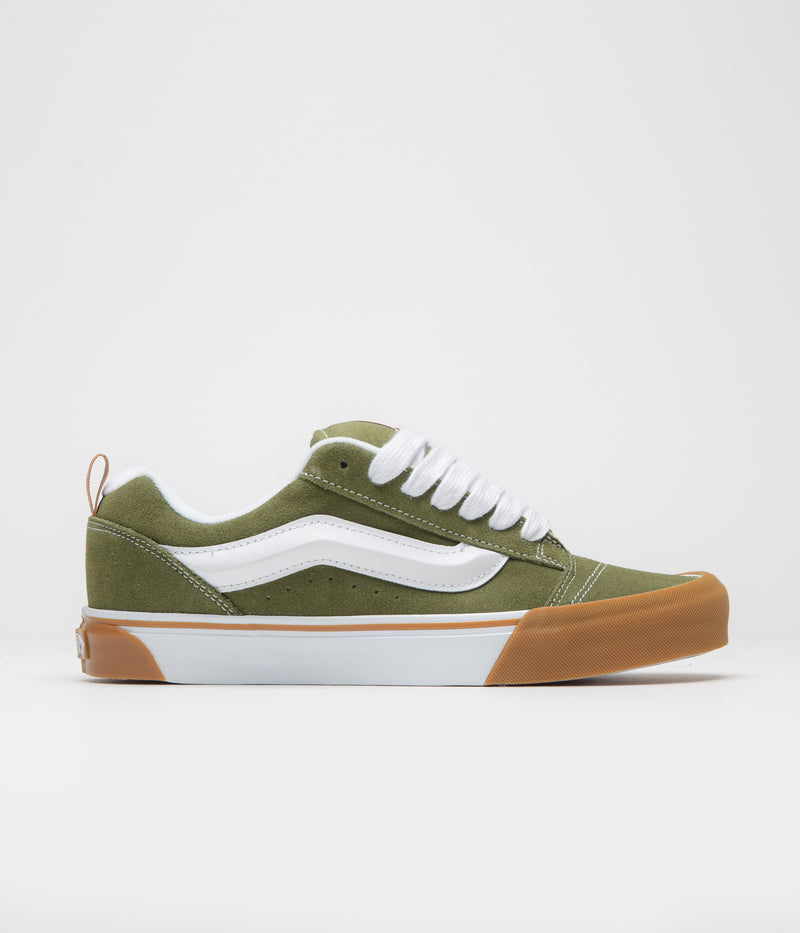 Vans Knu Skool Shoes in Gum Bumper Pesto