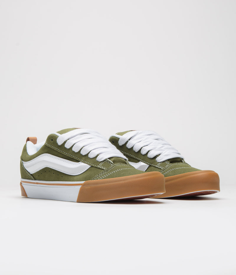 Vans Knu Skool Shoes in Gum Bumper Pesto