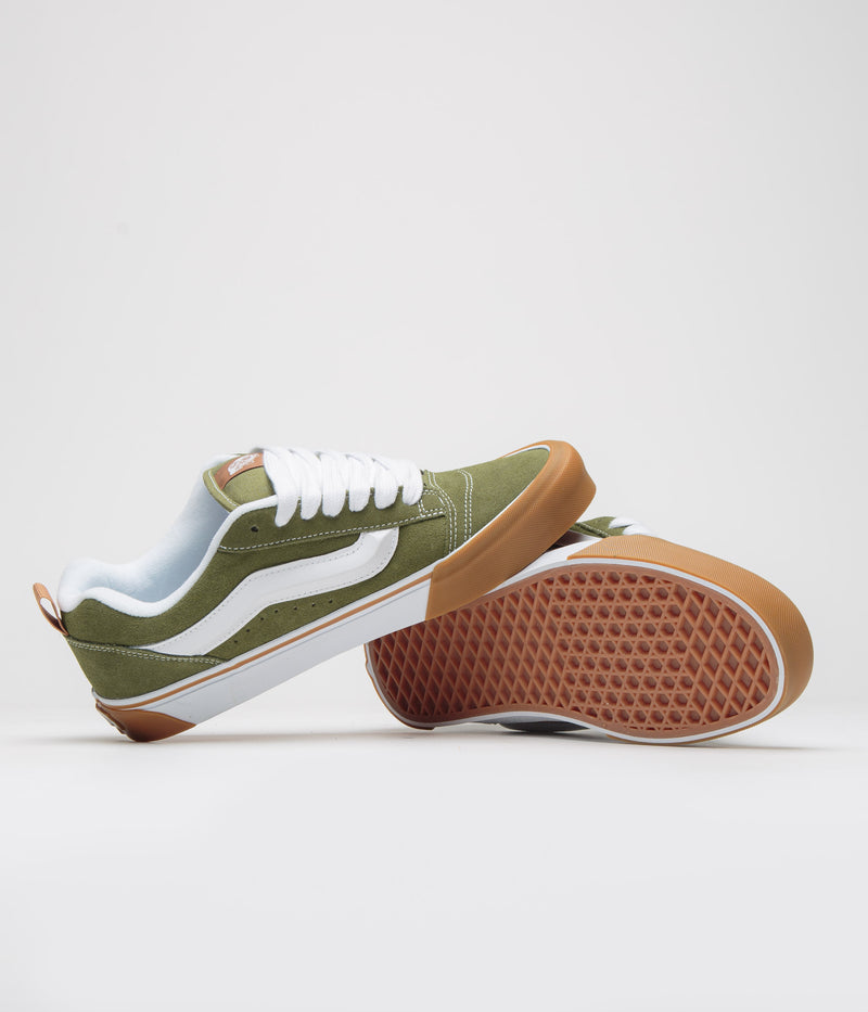 Vans Knu Skool Shoes in Gum Bumper Pesto