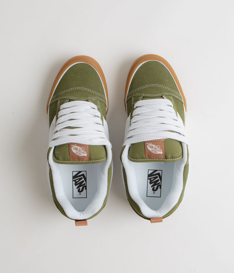 Vans Knu Skool Shoes in Gum Bumper Pesto