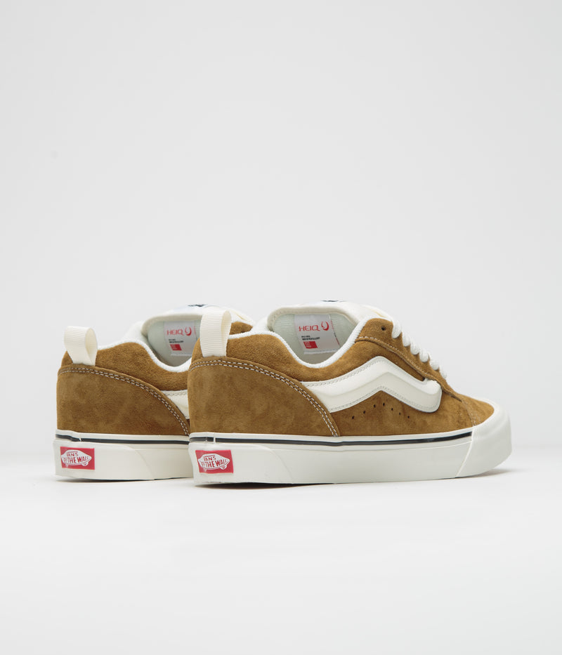 Vans Knu Skool Shoes in Pig Suede Brown