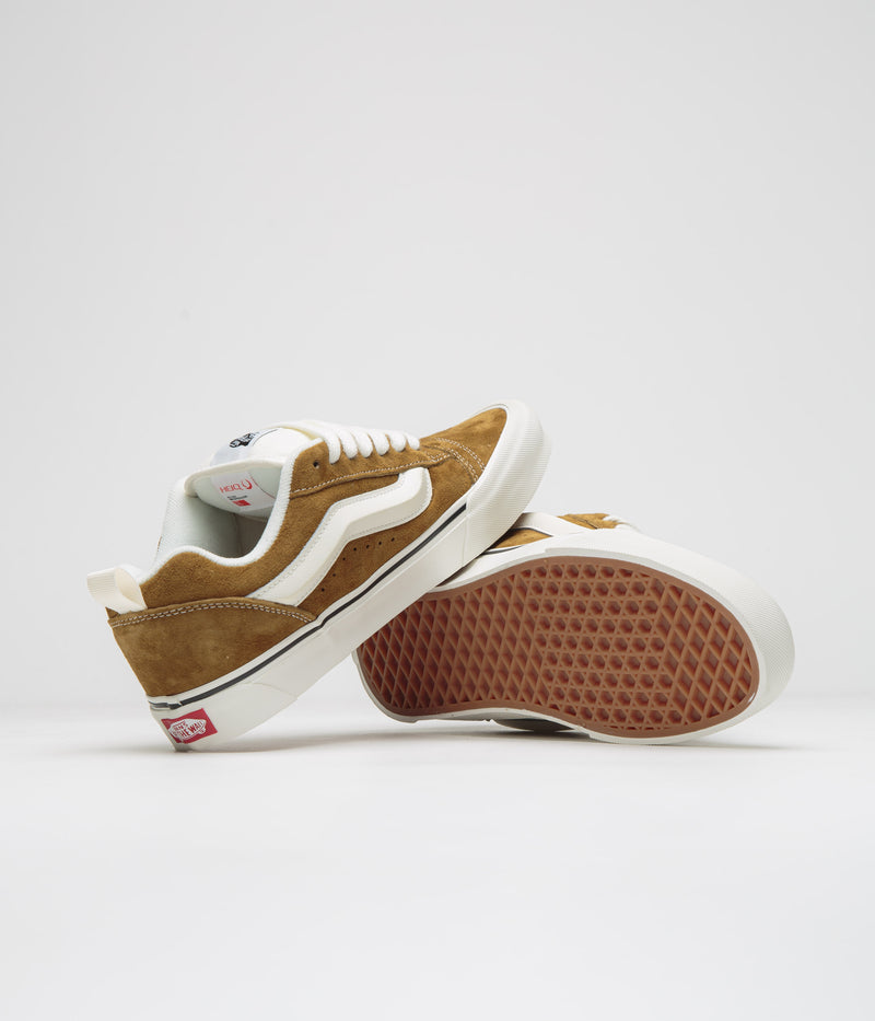 Vans Knu Skool Shoes in Pig Suede Brown