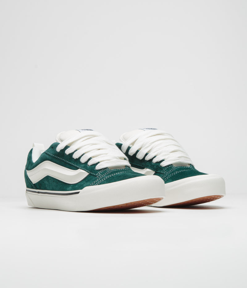 Vans Knu Skool Shoes in Pig Suede Green
