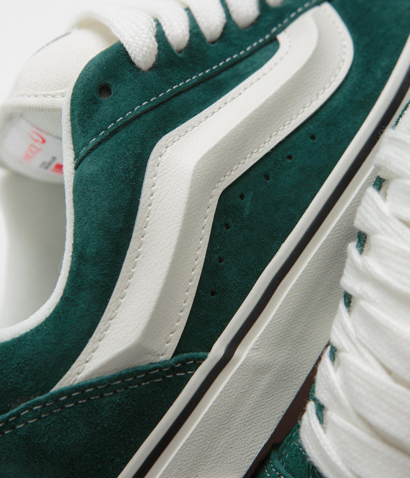 Vans Knu Skool Shoes in Pig Suede Green