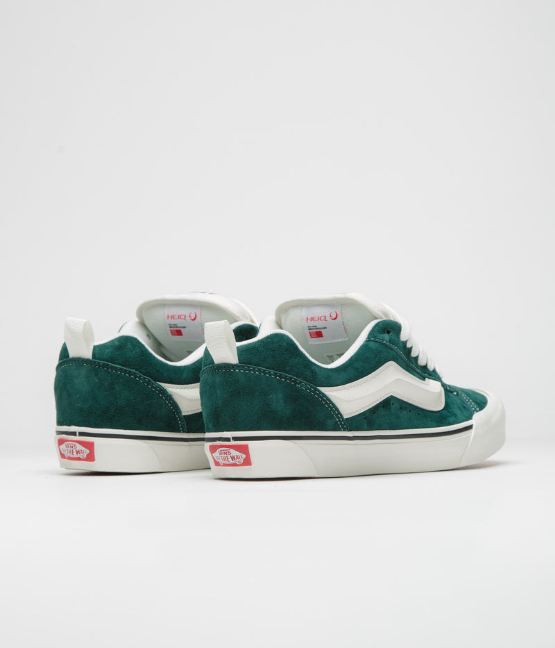Vans Knu Skool Shoes in Pig Suede Green