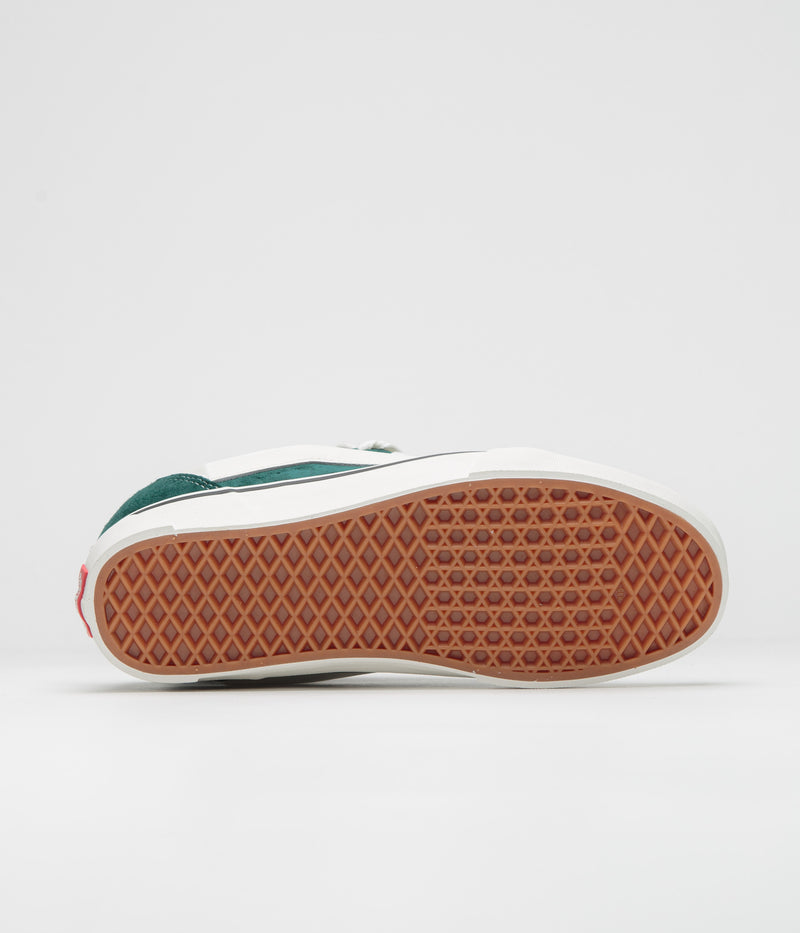 Vans Knu Skool Shoes in Pig Suede Green