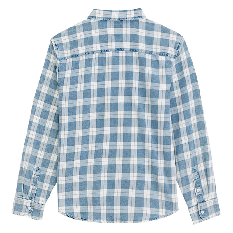 Vans Lawson Vintage Indigo Long Sleeve Shirt - Bleach Indigo