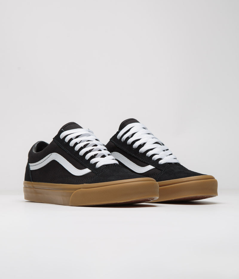 Vans Old Skool Shoes in Black and Gum