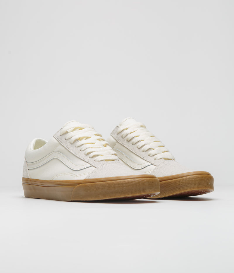 Vans Old Skool Shoes in Marshmallow and Gum