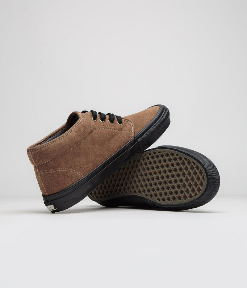 Vans Skate Chukka VCU Shoes in Brown and Black