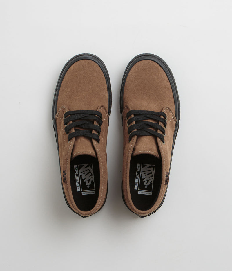 Vans Skate Chukka VCU Shoes in Brown and Black
