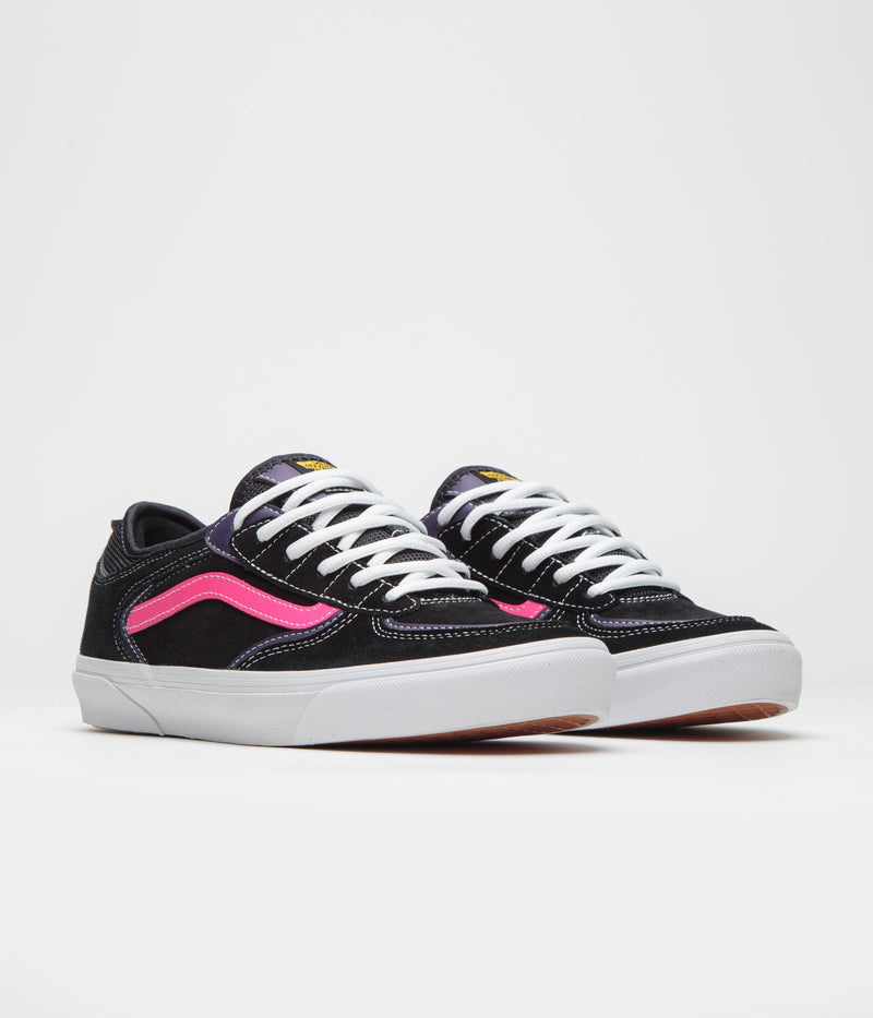 Vans Skate Rowley Shoes in Black and Pink