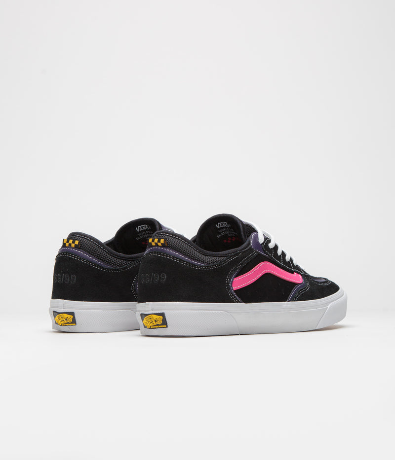 Vans Skate Rowley Shoes in Black and Pink