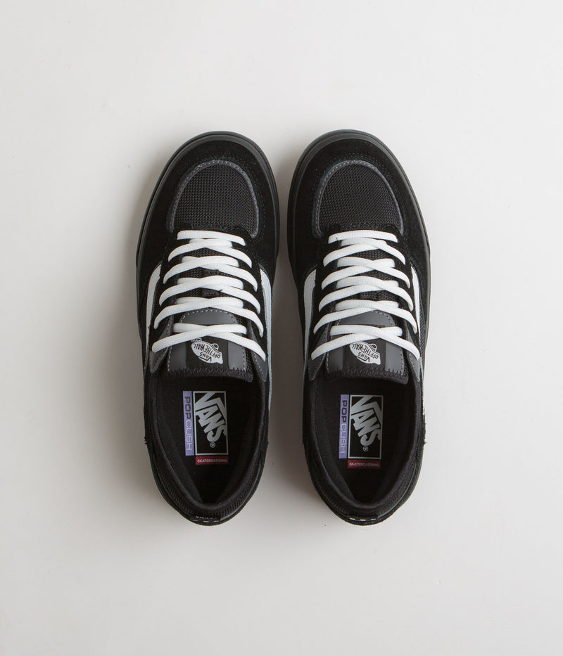 Vans Skate Rowley Shoes in Black and White / Black