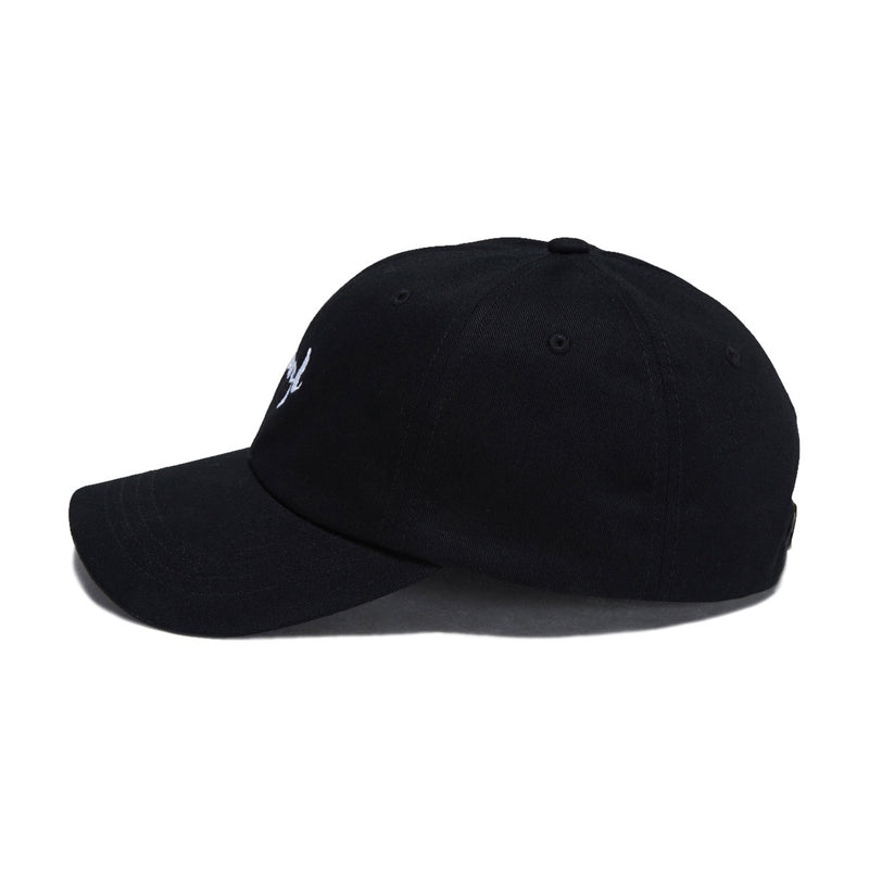 Vinyl Cursive Dad Hat - Black