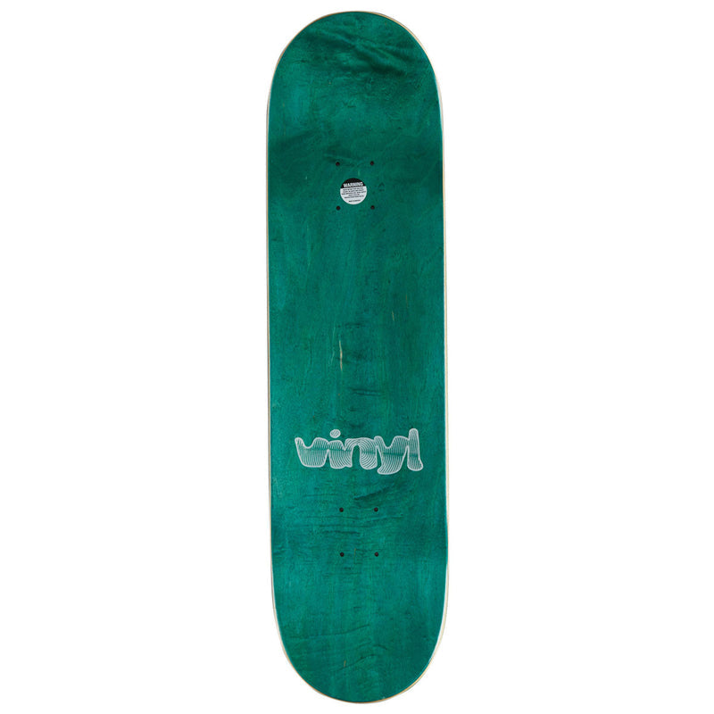 Vinyl Spiral Skateboard Deck - Blue Marble - 8.38"