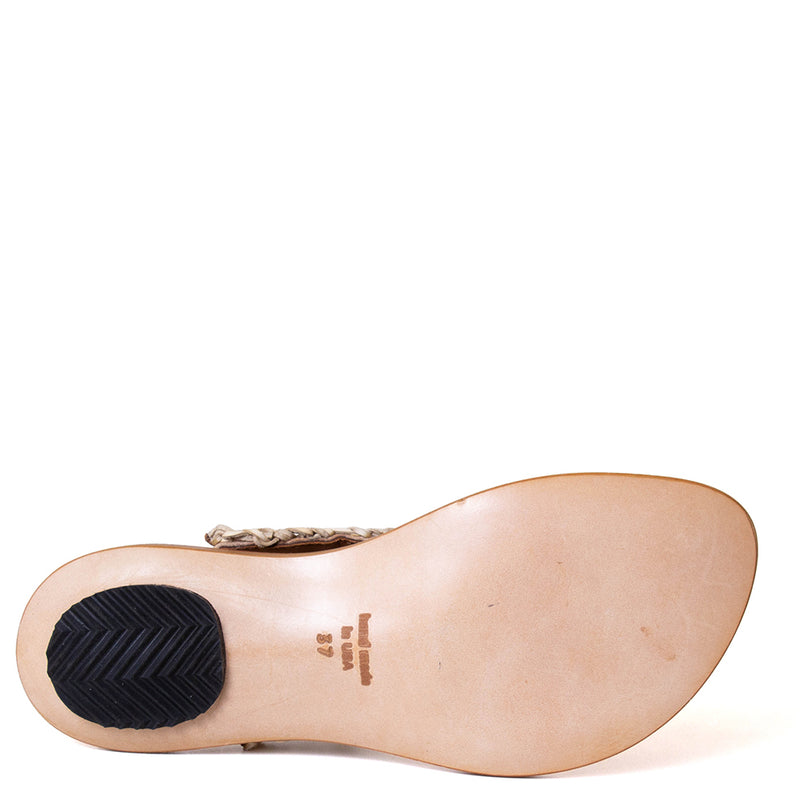 Wave Women's Woven Knit-Leather Sandal