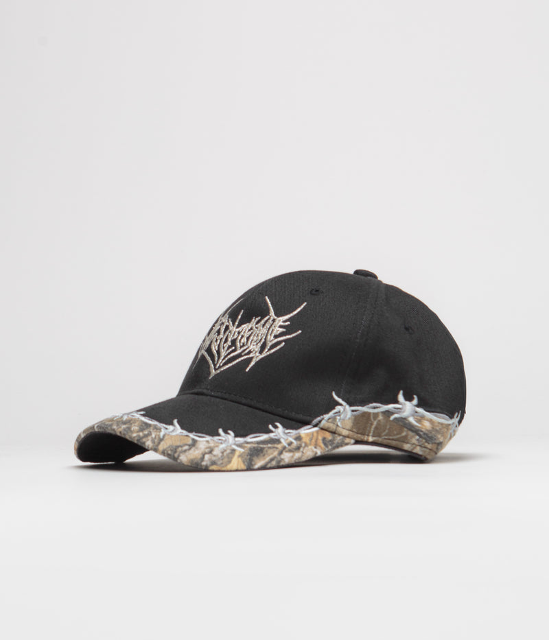 Welcome Splinter Embroidered Cap in Black