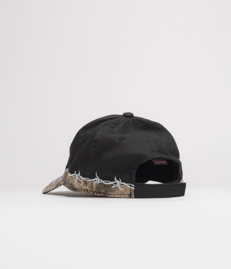 Welcome Splinter Embroidered Cap in Black