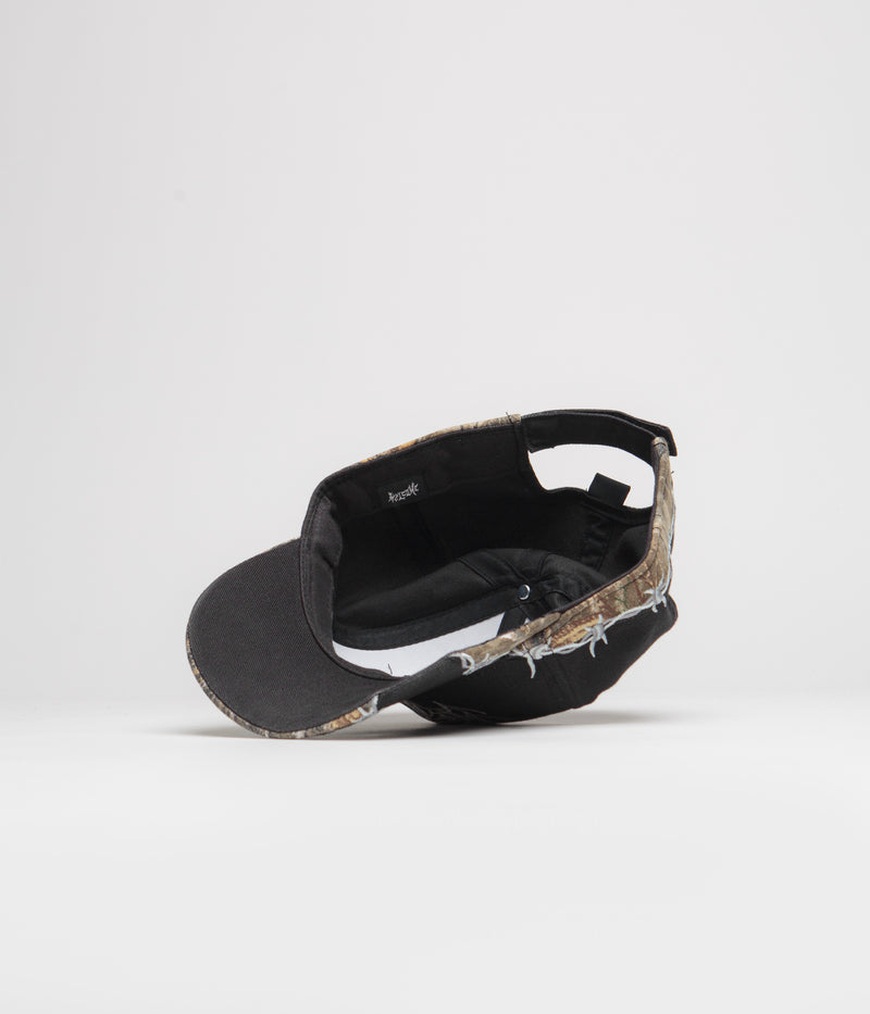 Welcome Splinter Embroidered Cap in Black