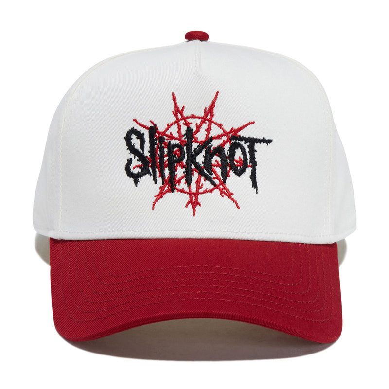 Welcome x Slipknot Nonagram Camo Hat - White/Red
