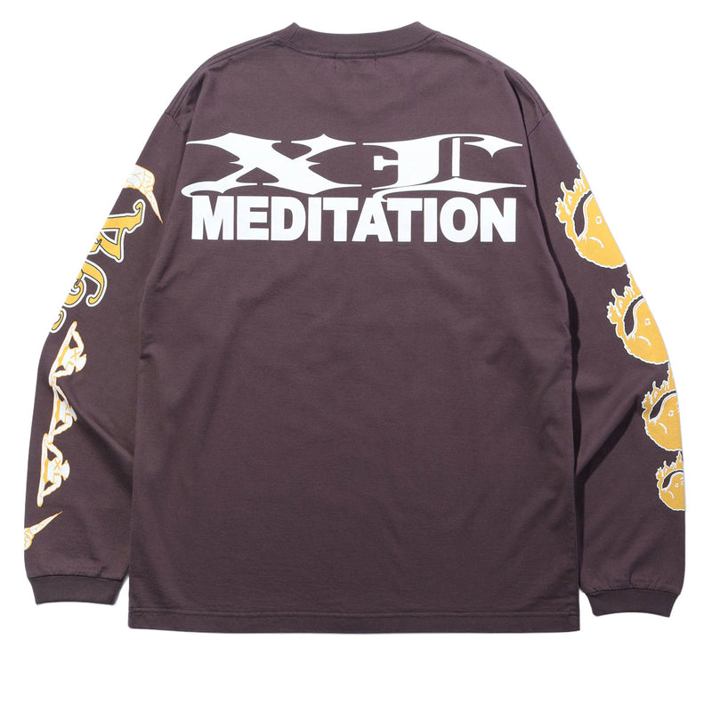 XLarge Meditation Long Sleeve T-Shirt - Purple