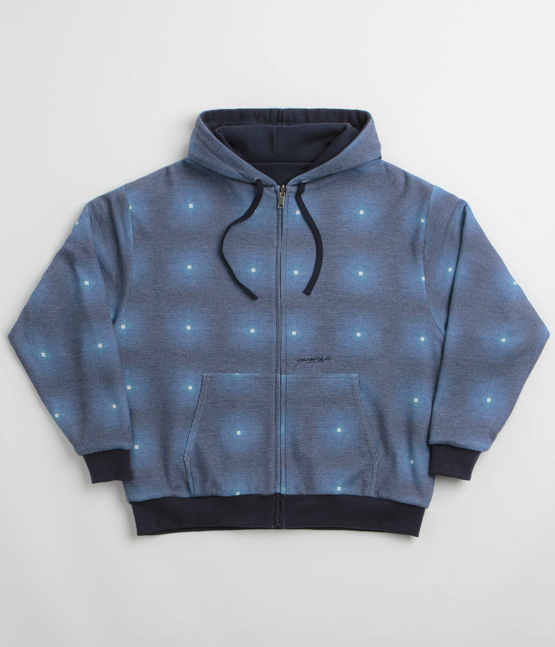 Yardsale Reversible Thermal Hoodie in Navy and Navy