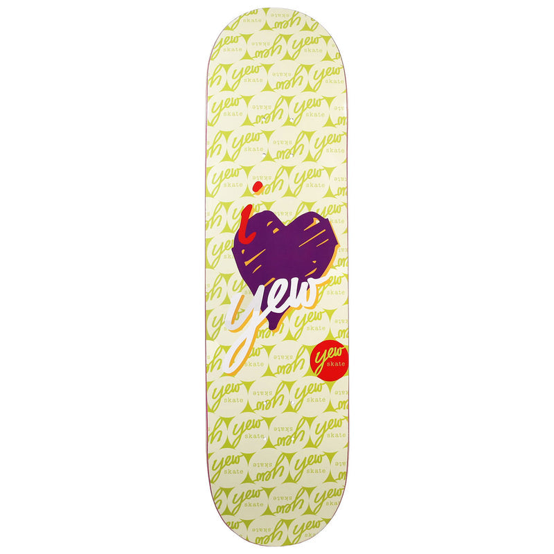 Yew I Love Yew Skateboard Deck - Green - 8.25"