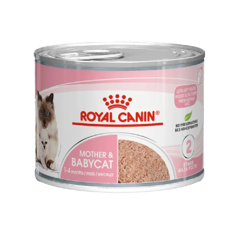 Royal Canin Mother and Babycat Mousse 195g Can