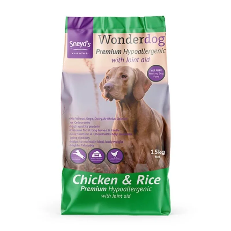 Sneyds Wonderdog Premium Hypoallergenic Chicken & Rice with Joint Care 15kg