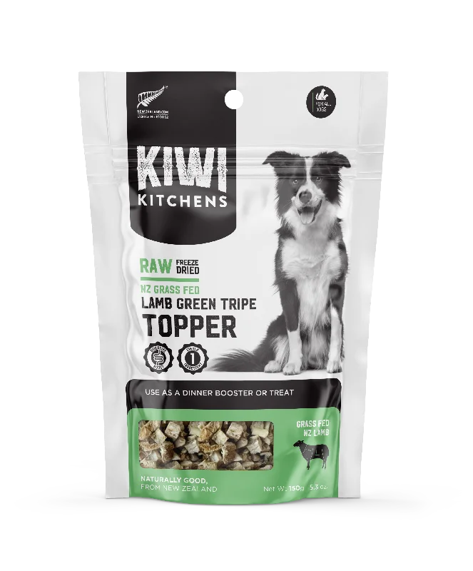 KIWI KITCHENS Freeze Dried Lamb Green Tripe Dog Topper 150G