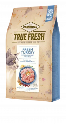 Carnilove True Fresh Cat Turkey,(4.8 kg)