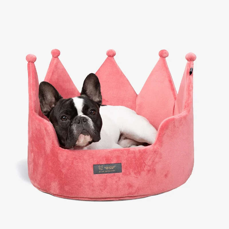 Crown Dog & Cat Fun Bed Prive Collection - Royal Pink