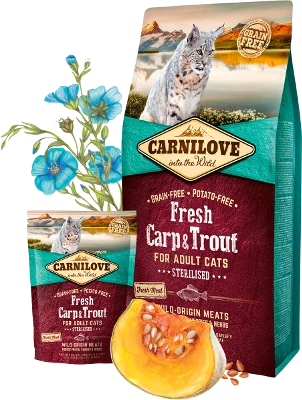 Carnilove Fresh Carp & Trout Sterilised for Adult cats 6 kg