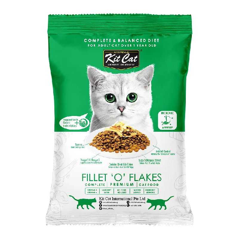 Kit Cat Premium Cat Dry Food -  Fillet O Flakes (Sample)