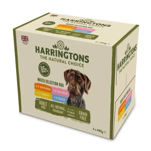 Harringtons Dog Wet Mixed Flavour Trays 6x400g