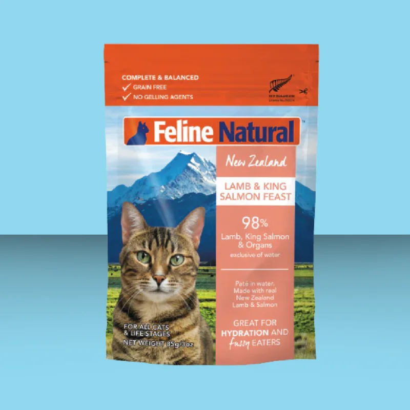 Feline Natural Lamb & Salmon Pouch S