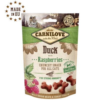 Carnilove Cat Crunchy Snack Duck & Raspberries 50 g