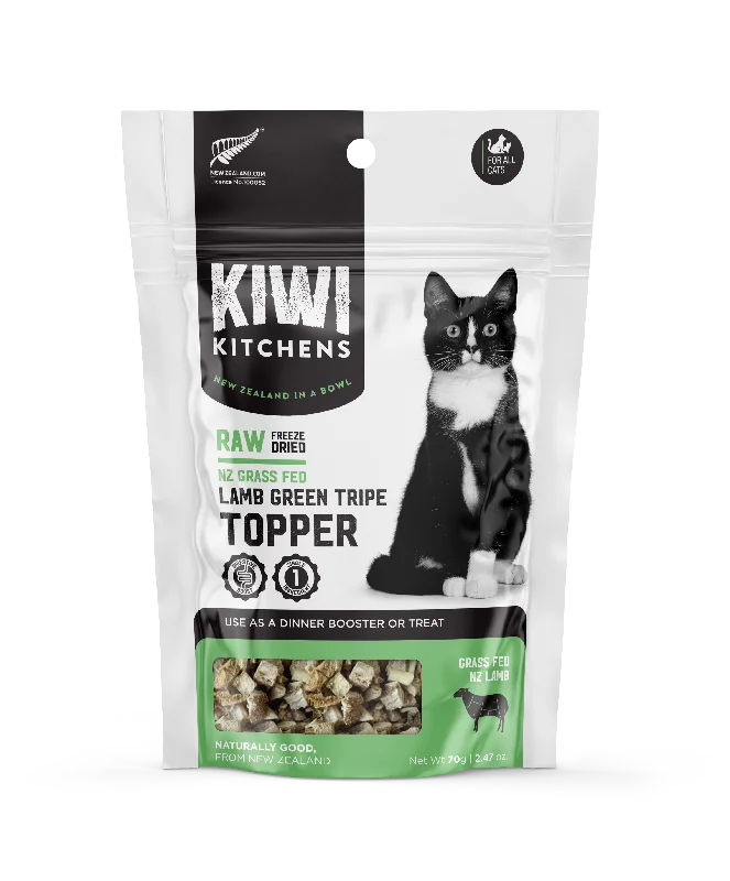 Kiwi Kitchens Raw Freeze Dried Lamb Green Tripe Cat Topper 70G