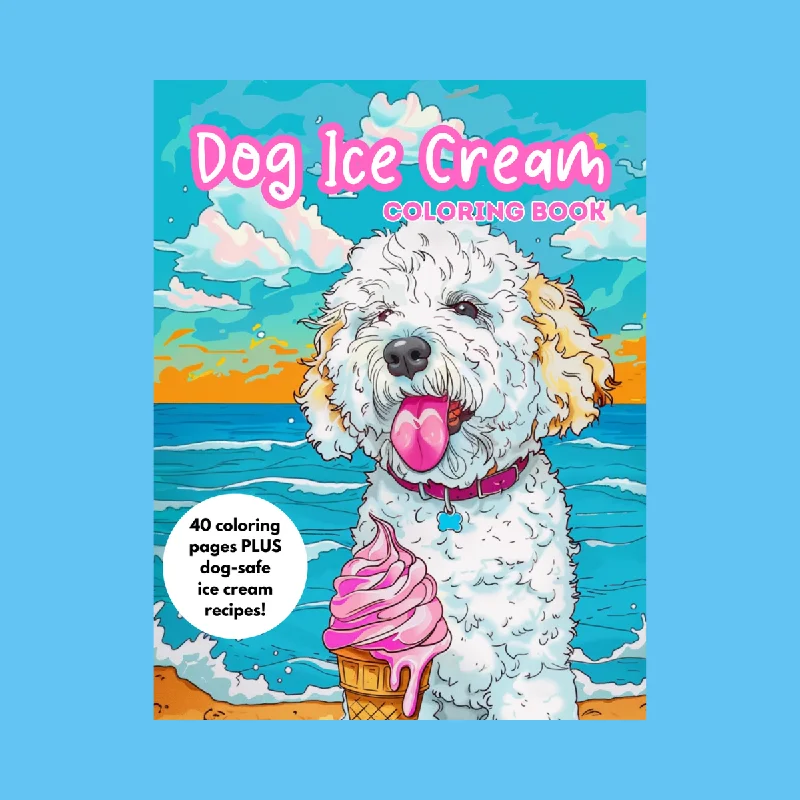 PRINTABLE Dog Ice Cream Cookbook & Coloring Book