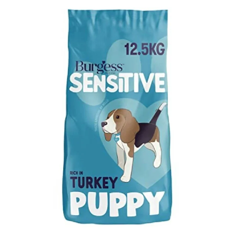 Burgess Sensitive Puppy Food Turkey & Rice 12.5kg