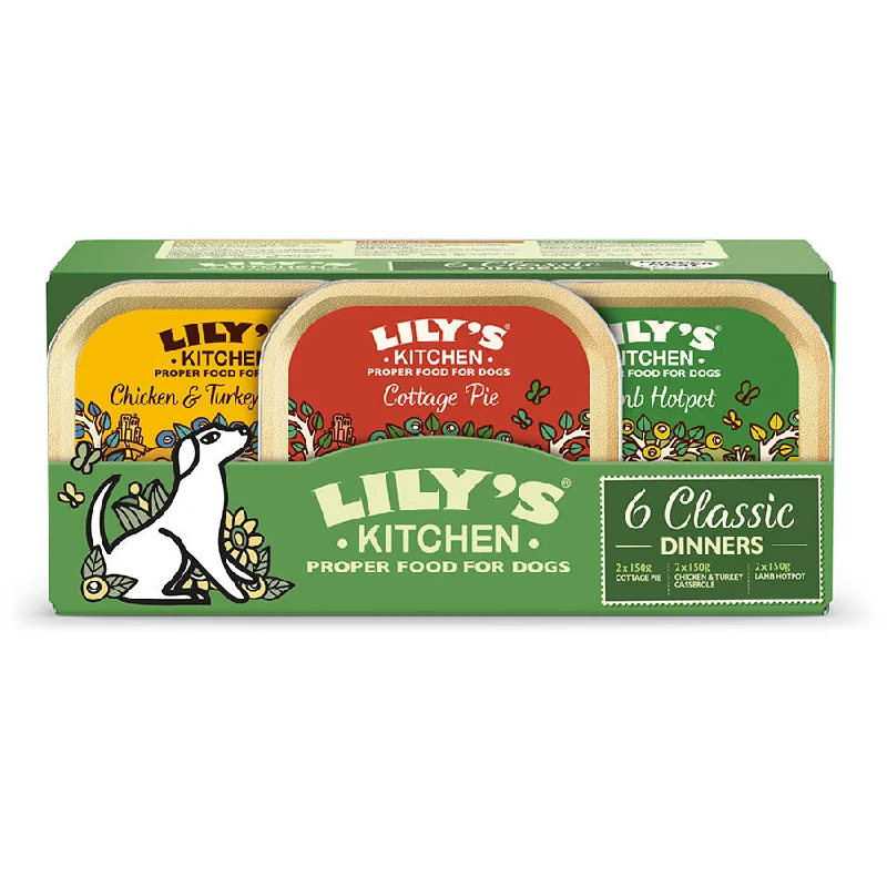 Lily's Kitchen Dog Wet Trays Classic Dinners  Multipack 24x150g