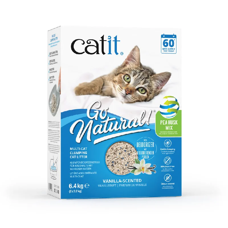 Catit Go Natural! Vanilla Scented Multi-Cat Clumping Cat Litter