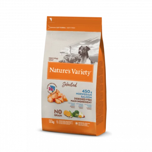 Nature's Variety Selected Dry Mini Adult Dog Norwegian Salmon 1.5kg