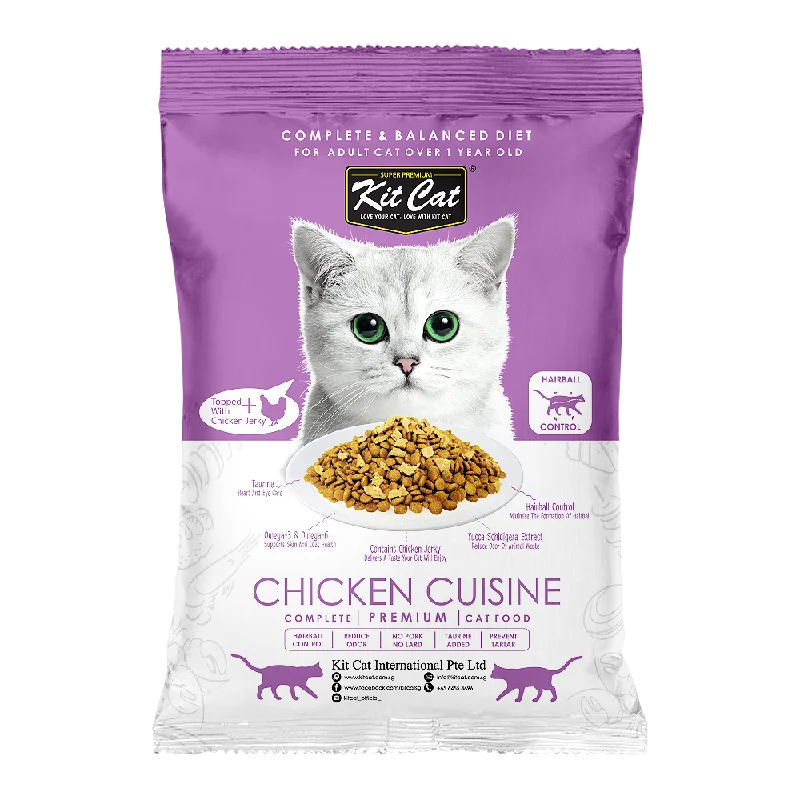 Kit Cat Premium Cat Dry Food -  Chicken Cuisine (Sample)