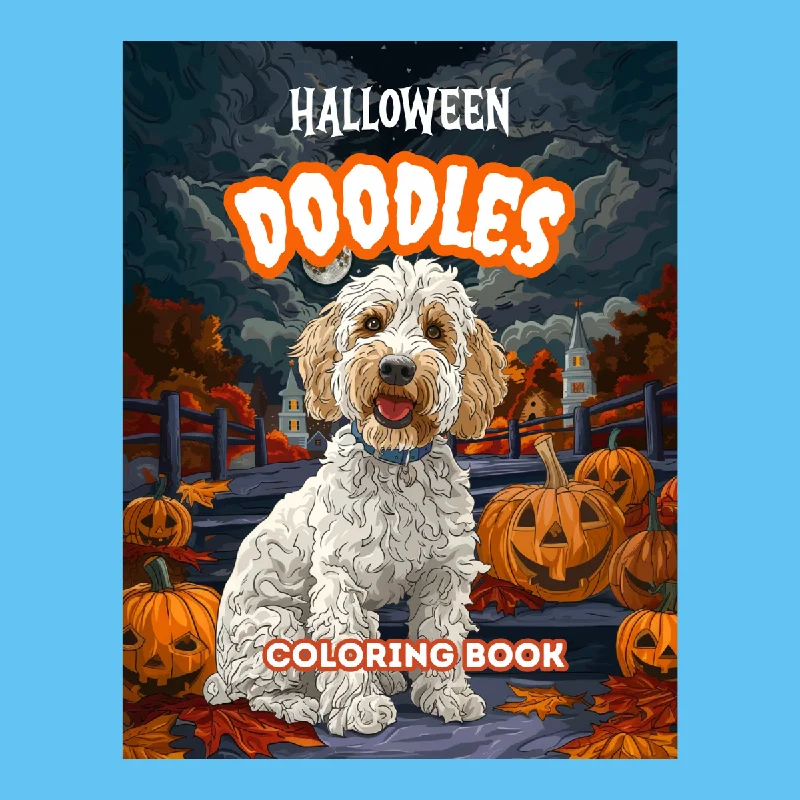 PRINTABLE Halloween Doodles Coloring Book