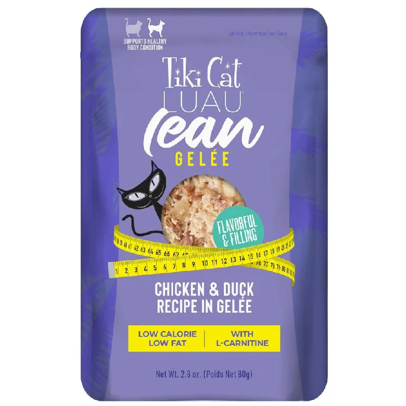 Tiki Cat Luau Lean Gelee Chicken and Duck Grain-Free Wet Food For Cats (2.8 oz x 12 Pouches)