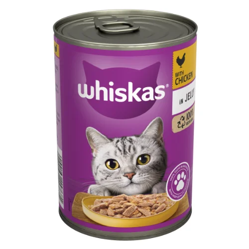 Whiskas 1+ Cat Tin With Chicken In Jelly